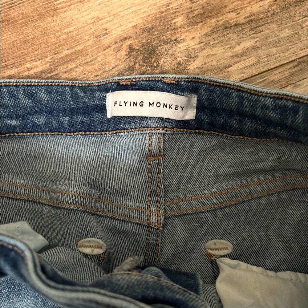 Flying Monkey Light Blue Denim Bootcut Jeans - Picture 3 of 5
